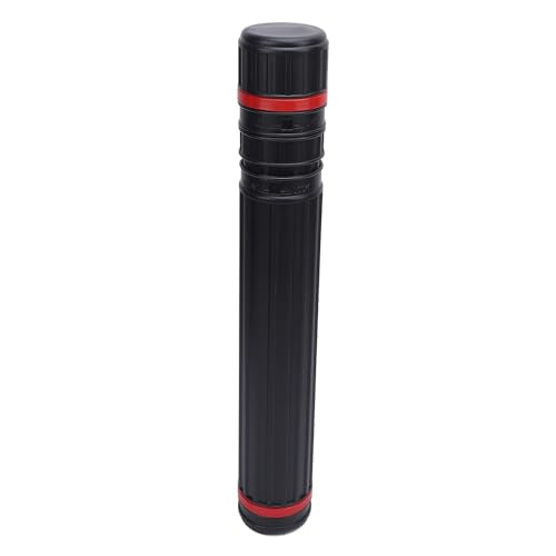 Poster Tube, Poster Tubes Document Tube with Strap Expandable Poster Storage Mailing Tube for Document Black Telescoping Drafting Tube Art Tool Small
