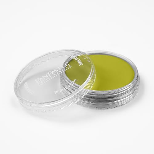 PanPastel Artist Pastels by GOLDEN, Hansa Yellow Shade, 2.44” / 62mm Pan Diameter, Professional Artist Pastels, Unique Pan Format (cake-like) - color: Hansa Yellow Shade, size: 1 Count (Pack of 1)