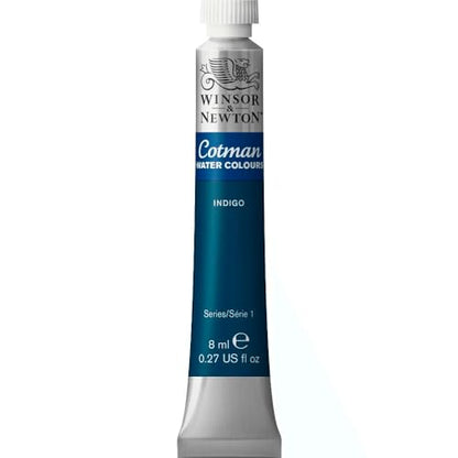Winsor & Newton Cotman Watercolor Paint, 8ml (0.27-oz) Tube, Indigo - color: Indigo, style: 0.27-oz Tube