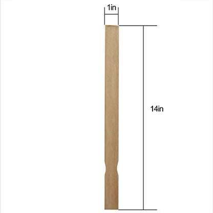 KINJOEK 200 PCS 14 Inch Length Paint Sticks, Premium Wood Multi-Purpose Flat Unfinished Wooden Crafts Sticks Paddles Stirrers Bulk for Paint Mixing, Wall Stirring, Wood Crafts, Garden Plant - size: 200PCS 14"