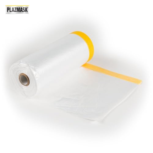 Pre-Taped Masking Film, 9-Feet X 65-Feet - size: 9-Feet X 65-Feet, style: 1 Roll