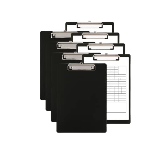 Clipboard Black,Clip Boards Set of 8,Clip Board with Low Profile Clip,A4 Letter Size Drawing Board Sketching Tool,12.5 x 8.75"Hanging File Folders Plastic Folder for Nurses,Students,Office,Women - style: Classic