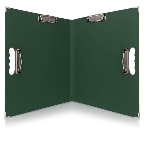 18x24 Clipboard - Foldable 18x24 File Folder & Drawing Board - Folds to 11x17 Clipboard, 4 Clips, Corner Protectors, Portable Art Portfolio, Architecture Folder, 11x17 Binder, Portfolio Binder (Green) - color: Green, size: 18x24 – Foldable