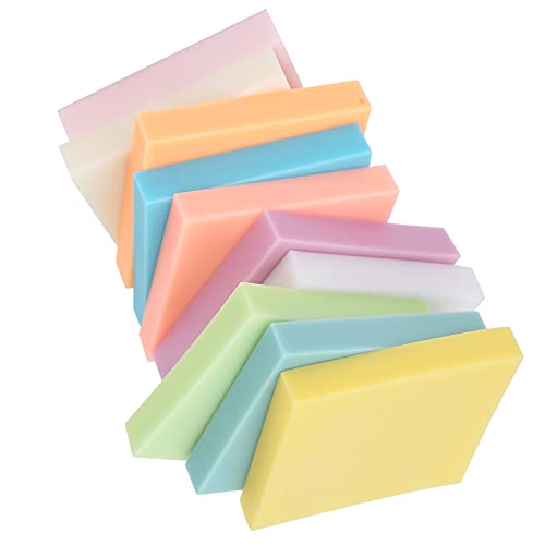 Zunate 10Pcs Color Rubber Stamp Blocks for Carving, DIY Soft PVC Engraving Bricks, Craft Accessories for Kids & Adults, 5x5cm Art Supplies