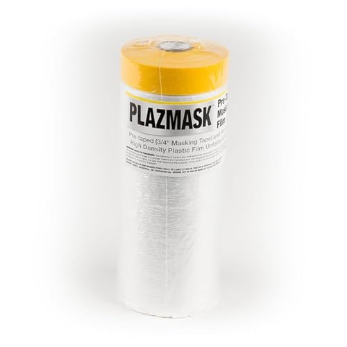 Pre-Taped Masking Film, 9-Feet X 65-Feet - size: 9-Feet X 65-Feet, style: 1 Roll