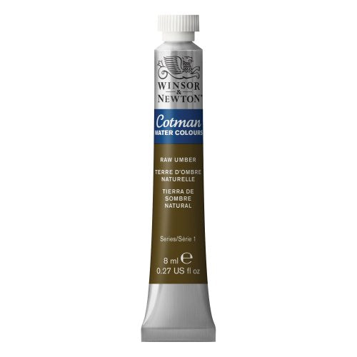 Winsor & Newton Cotman Watercolor Paint, 8ml (0.27-oz) Tube, Raw Umber - color: Raw Umber, style: 0.27-oz Tube