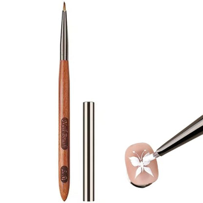 Precision Triangular Nail Brush for Quick Paint Flower, Petal & Butterfly, 3d Flowers Nail Art Brushes - Acrylic & Gel Polish DesignsTools Manicure Pen for DIY & Salon Use - 1pc - color: A - Flower Brush