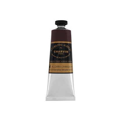 Charvin Extra Fine Professional Acrylic Paint - Alizarin Crimson, 60ml Tube, Triple-Milled, Lightfast Pigments, Open Stock Artist Acrylic Paints in Nature-Inspired Hues - color: Alizarin Crimson, size: 2.02 Fl Oz (Pack of 1)