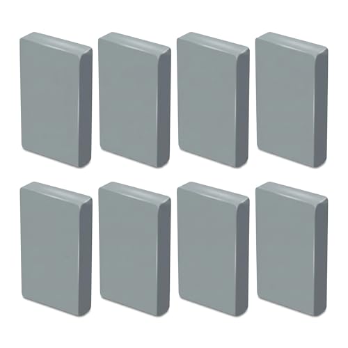 8 Pack Large Grey Kneaded Erasers Soft Pliable No Residue Art Erasers for Charcoal Pastel Graphite Sketching&Drawing Supplies