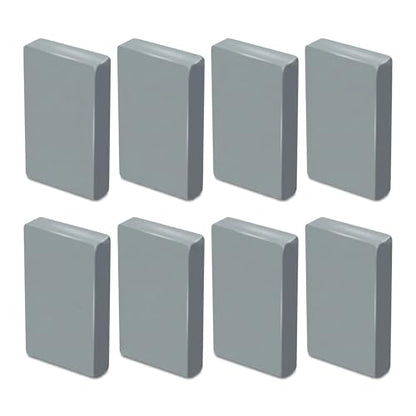 8 Pack Large Grey Kneaded Erasers Soft Pliable No Residue Art Erasers for Charcoal Pastel Graphite Sketching&Drawing Supplies