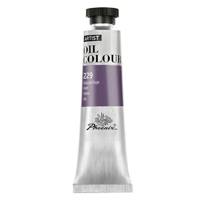 PHOENIX Dioxazine Purple Oil Paint - 40ml / 1.35 Fl oz. Single Tube - Artist Quality Oil Based Paint for Professionals - color: Dioxazine Purple