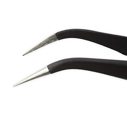 iFixit Precision Tweezers Set - Extra Fine, Angled, Blunt Tips