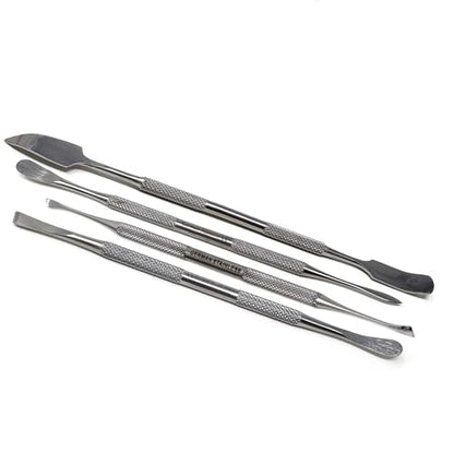 A2ZScilab - Stainless Steel Spatula Wax & Clay Sculpting Tool Carver Set, Carving Pottery Tools - Sculpture Shaper Polymer Modeling Tools for Clay, Pottery, Ceramics Artwork & Holiday Crafts (4PCS) - style: 4PCS