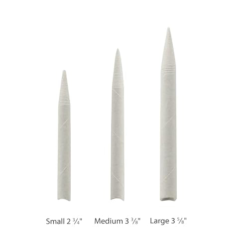 Creative Mark Blending Tortillions - Soft Paper Felts, Traditional Blenders Easily Sharpened or Sanded - [Set of 144 - Large] - size: Large - 144 Pack