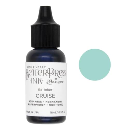 Spellbinders BetterPress Letterpress Ink Pad & Reinkers Bundle (Jet Set) - color: Jet Set