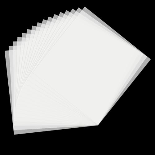 16 Pack 7.5mil Mylar Sheet, 12 X 12 Inch Translucent Blank Stencil Paper for Cricut Crafts Laser Cutting, Stencil Sheets Used for Making Letter Stencils, Flower Stencils, Star Wall Stencil - size: 7.5 mil, 12" x 12”- 16 Pack