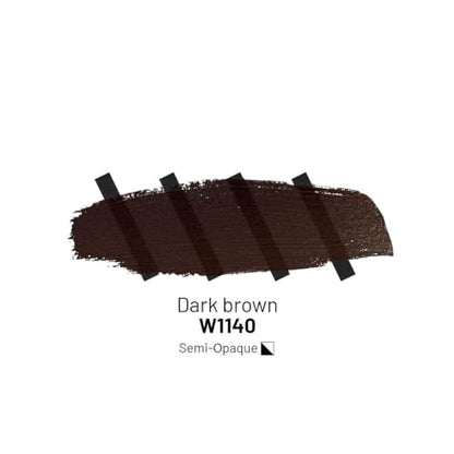 KAMENSKAYA Acrylic Inks for Artists - Dark Brown Acrylic Ink, 3.38 Fl Oz (100 ml) - color: Dark Brown
