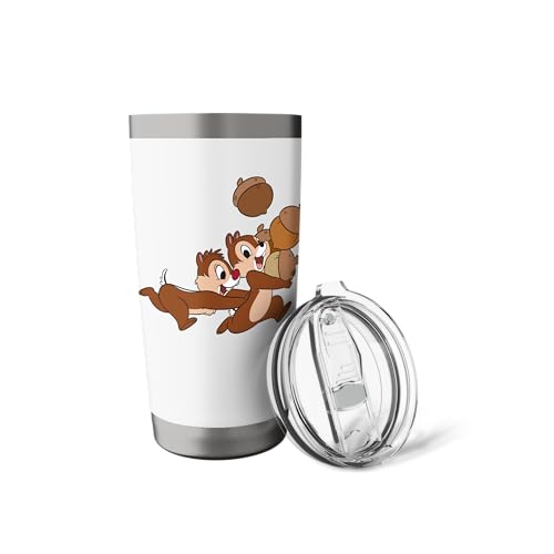 Disney Chip 'n Dale Chipmunks Acorn Run Stainless Steel Insulated Tumbler - color: White