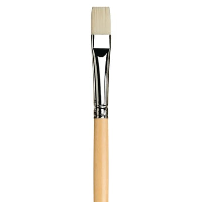 da Vinci Oil & Acrylic Series 7182 Top Acryl Paint Brush, Bright White Synthetic with Long Natural Polished Handle, Size 14 (7182-14) - size: Size 14, style: Bright White Long