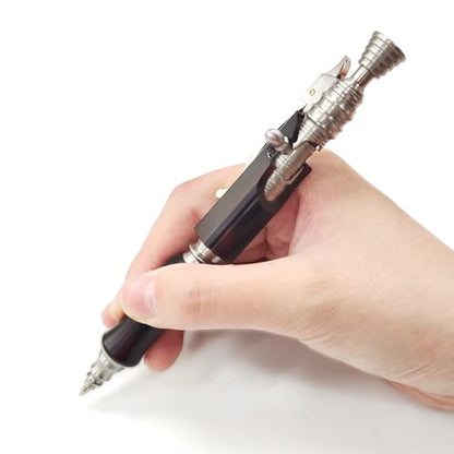 Dr. Metalleung Heavy Duty Stainless Steel Bolt Action Pen - Tactical EDC Retractable Ballpoint Pen with CNC Precision, Pocket Clip, Refillable (Black G2 Ink) - Perfect for Gifts & Smooth Writing - style: Baroque
