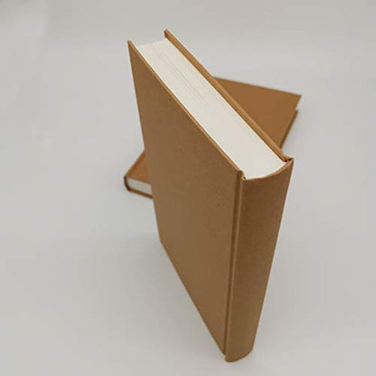 5.5x8.25 Sketch Book, Pack of 2, 240 Sheets (100gsm), Hardcover Bound Sketch Notebook, 120 Sheets Each, Acid Free Blank Drawing Paper, Ideal for Kids & Adults, Kraft Cover - size: A5