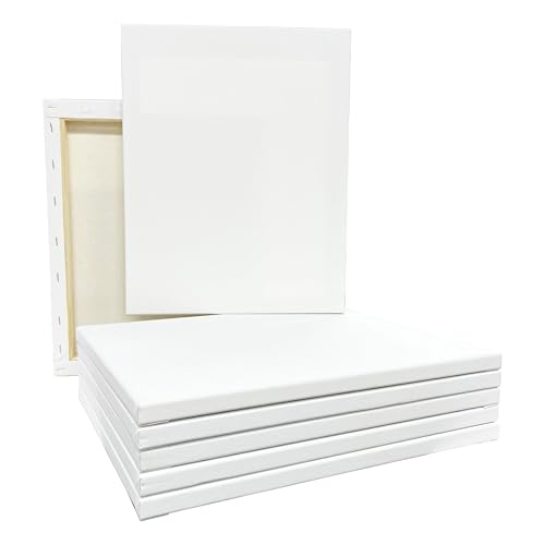 Artist's Loft 7 Count 11” x 14” Super Value Canvas Necessities - Acid Free Cotton Canvas for Paint, Acrylic, & Oils - 1 Pack - size: 11 x 14 inches