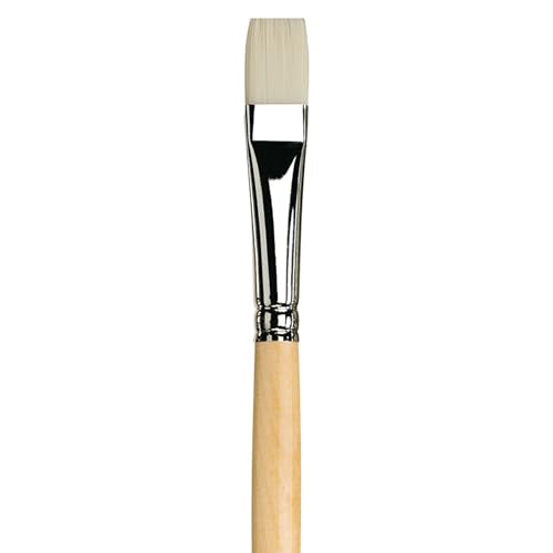 da Vinci Oil & Acrylic Series 7182 Top Acryl Paint Brush, Bright White Synthetic with Long Natural Polished Handle, Size 16 (7182-16) - size: Size 16, style: Bright White Long