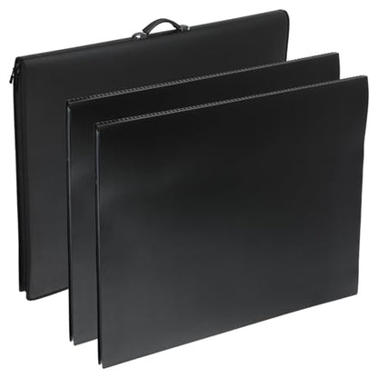 Picturesque Pro Presentation Case- Professional Art Portfolio Folder for Artwork up to 24x36- Zippered Case - Archival Storage Solution w/Two Removable Spiral-Bound Refill Books of 20 Clear Sleeves - size: 24x36" w/ 2 Refills