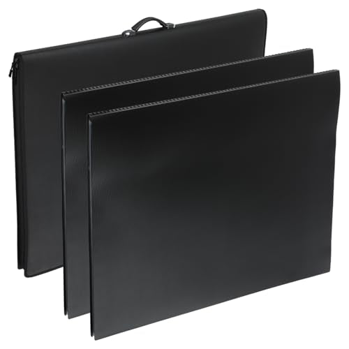 Picturesque Pro Presentation Case- Professional Art Portfolio Folder for Artwork up to 24x36- Zippered Case - Archival Storage Solution w/Two Removable Spiral-Bound Refill Books of 20 Clear Sleeves - size: 24x36" w/ 2 Refills