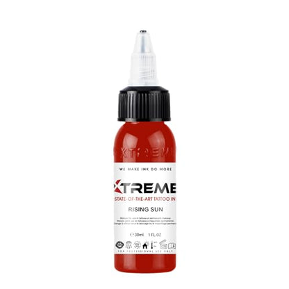 Xtreme Tattoo Ink, Versatile Medium Viscosity for Precision Tattooing, Rich Hue, Quick Healing, Acrylic-Free, Water Based and Premium Quality - Ready-to-Use Tattoo Ink (Rising Sun, 1 oz) - color: Rising Sun, size: 1 oz