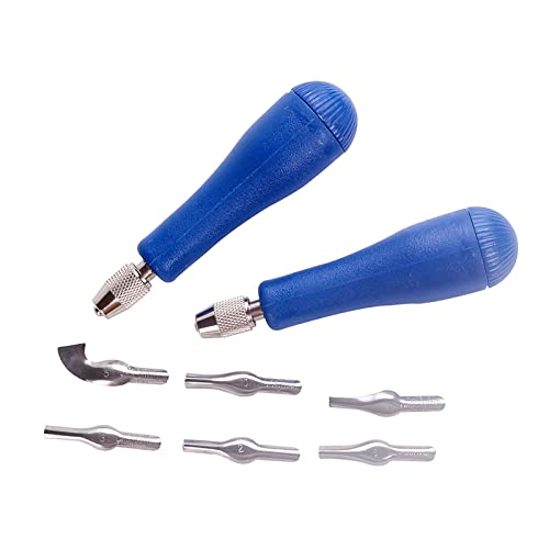 Falling in Art Linoleum Block kit with Rubber Roller Brayer