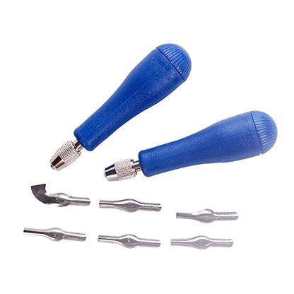 Falling in Art Linoleum Block kit with Rubber Roller Brayer