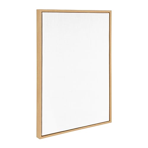 Kate and Laurel Sylvie Blank Framed Canvas Wall Art, 23x33 Natural, Modern Empty Canvas for Paint-Your-Own Art, Premium Canvas Already Framed - color: Natural, size: 23"L x 33"W