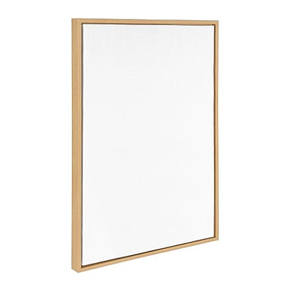 Kate and Laurel Sylvie Blank Framed Canvas Wall Art, 23x33 Natural, Modern Empty Canvas for Paint-Your-Own Art, Premium Canvas Already Framed - color: Natural, size: 23"L x 33"W