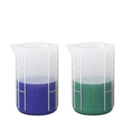 Gartful 300ml Mixing Cups for Epoxy Resin, 4PCS Extra Large Silicone Measuring Cups, Reusable, Durable Pour Tool for Casting Molds, Making Stain Jewelry & Cup, Acrylic Paint Pouring, DIY, Art, Craft - size: Large-300ml*4