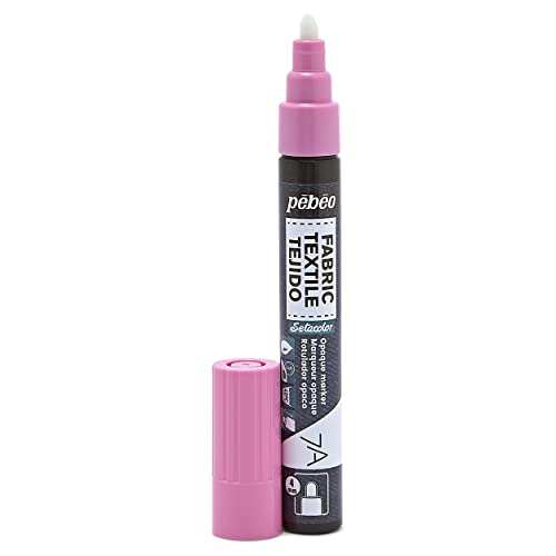 Pebeo 7A Marter Fabric Marker, 4 mm, Pink - color: Pink