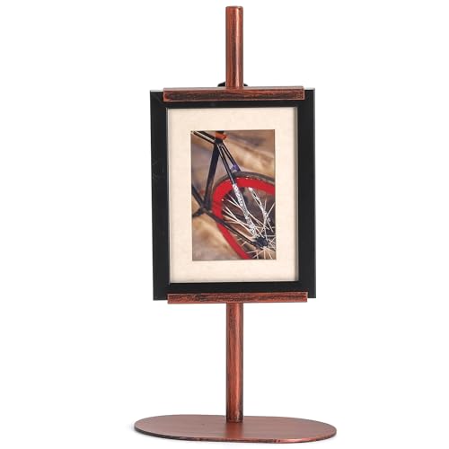 Picture Easels for Display, Adjustable Tabletop Easel for Picture Frames up to 17.5", Metal Art Display Stand for Painting Signs Photos, Antique Easel Stands with Base for Home Office Galleries