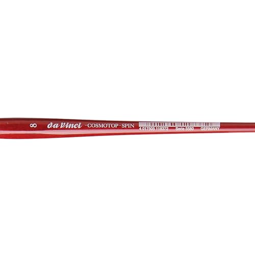 da Vinci Watercolor Series 5580 Size 8 Round - CosmoTop Spin Multi-Diameter Synthetic - Holds More Water Than Any Other Synthetic - Made in Germany - size: Size 8, style: Round
