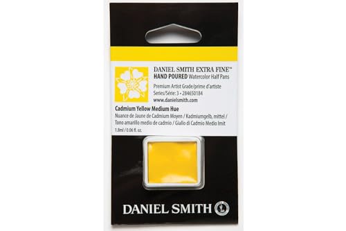 Daniel Smith Watercolor Half Pan (Cadmium Yellow Medium Hue) 284650184 - color: Cadmium Yellow Medium Hue