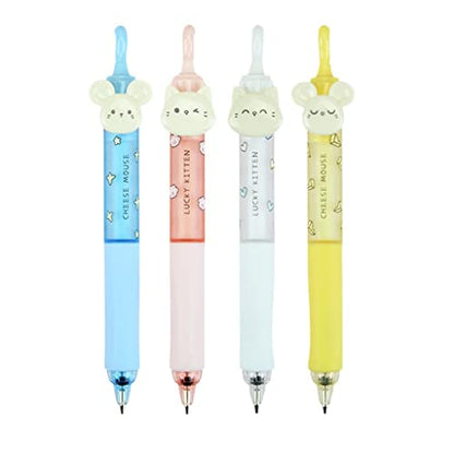 4pcs 0.5mm Mechanical Pencils Automatic Press Pens Stationery School Office Supplies