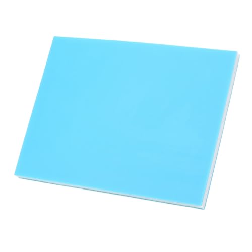 Rubber Carving Block for Printmaking, Soft Linoleum Rubber Block, 3 - Layer Blue White Blue Design, 20x15x1cm Easy - Carve Stamp Making Material for Beginners and Artists