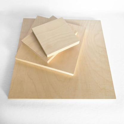 2 Pack 16 x 16 inch Wood Art Paint Boards, Unfinished Wood Canvas Panels for Crafts, Painting Canvas, DIY Art Gifts, Pouring, Arts Use with Oils, Acrylics (16×16 inch 2 Pack) - size: 16×16 inch 2 Pack