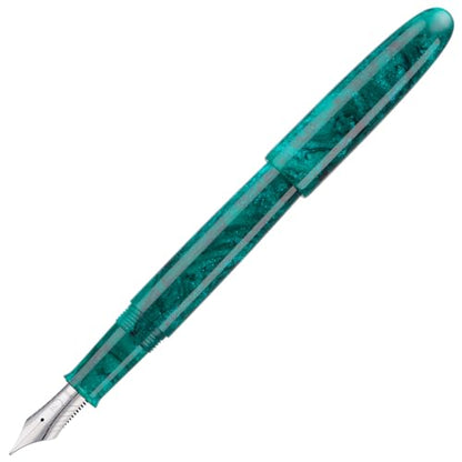 Asvine C80 Fountain Pen #8 Extra Fine Nib Large Handcraft Pen with Converter Pen Box Collection Set (Green Glitter) - color: Green Glitter, style: Extra Fine