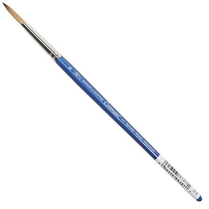 Winsor & Newton Cotman Water Colour Series 111 Short Handle Synthetic Brush, SH #6 - size: SH #6, style: Series 111 Round