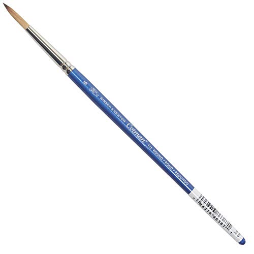 Winsor & Newton Cotman Water Colour Series 111 Short Handle Synthetic Brush, SH #6 - size: SH #6, style: Series 111 Round