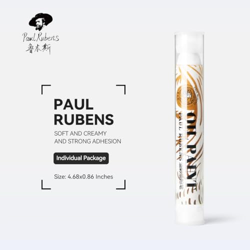 Paul Rubens Jumbo White Oil Pastels - 2 Pack (60g Each, 0.79"x4.72"), Extra Soft & Creamy, Professional Blendable Pastel Sticks for Artists, Students, Sketching & Large Areas - color: White