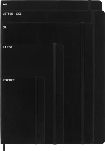 Moleskine Classic Notebook, Large, Plain, Red, Hard Cover (5 x 8.25)
