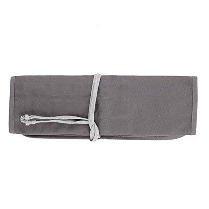 GLOGLOW Storage Organizer Roll-Up Case Bag, Compact Portable Painting Tool Bag Gray Travel Brush Organizer for Artists Art Supplies Home or Studio Use