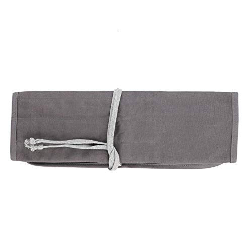 GLOGLOW Storage Organizer Roll-Up Case Bag, Compact Portable Painting Tool Bag Gray Travel Brush Organizer for Artists Art Supplies Home or Studio Use