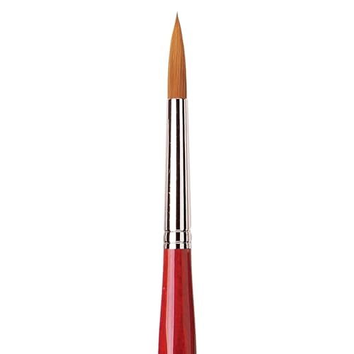 da Vinci Watercolor Series 5580 Size 8 Round - CosmoTop Spin Multi-Diameter Synthetic - Holds More Water Than Any Other Synthetic - Made in Germany - size: Size 8, style: Round